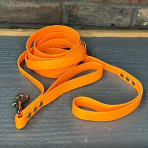 11' USA Made Biothane Standard Dog Leash w/Traffic Handle 3/4" width